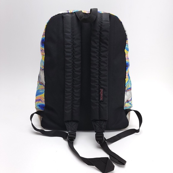 Jansport SUPER FX Oil Swirl Backpack School Bag‎ JS00T64Q Metalic Pack CLEAN! main image 9